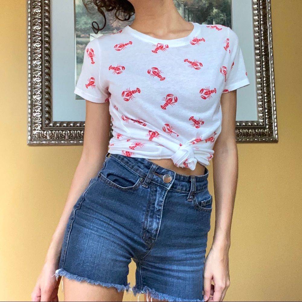 White Lobster Tee